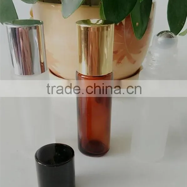 Amber/ Frosty Roll on Glass Vial A-1