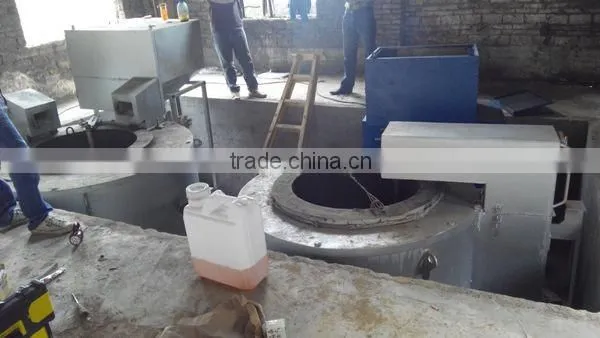 Hot Sale Automatic Industrial Biomass Wood Pellet Burner Aluminium Melting Furnace 300/500/800/1000KG Capacity photo-4