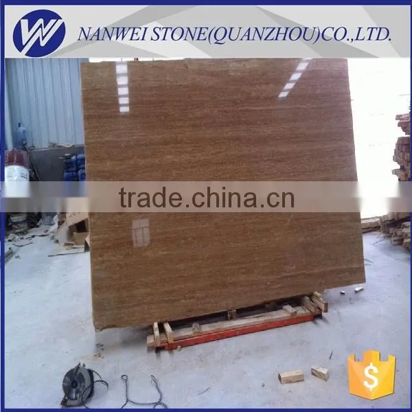Top Polished Brown Color Travertine Marble Noce Travertine Marble Slabs and Tiles photo-4