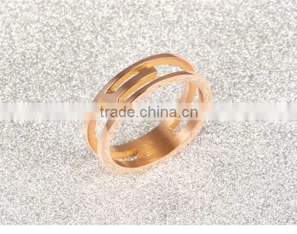 2016 Latest Fashion Ip Plated Gold Ring With Good Quality photo-3