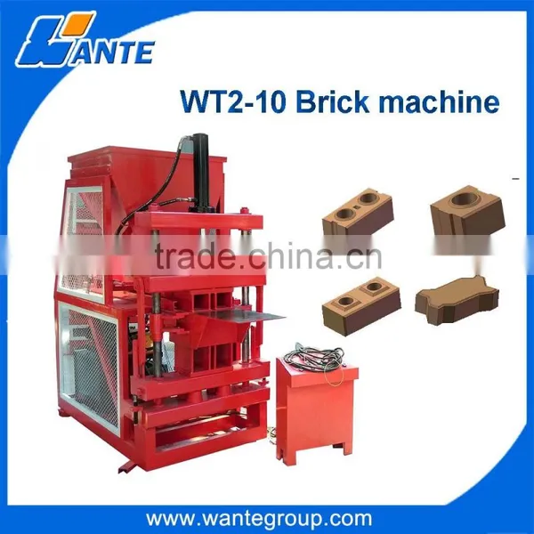WANTE MACHINERY Quality Assured Brick Machine WT1-10 Portable Brick Making Machine photo-2