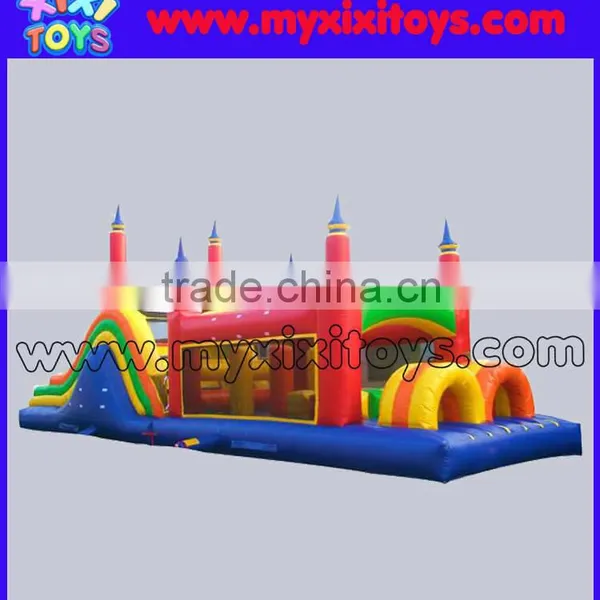 Commercial Kids Amusement Park Inflatable Obstacle Course