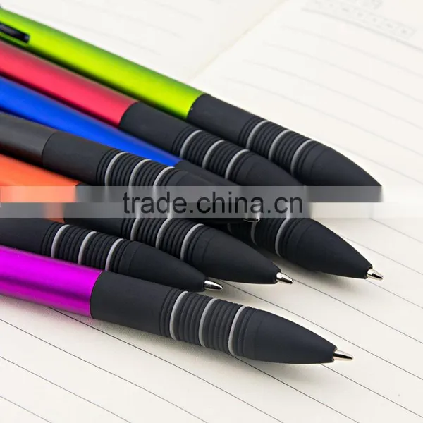 3 Color Black Blue Red Ink Click Ballpoint Pen Stylus Pen for Touch Screens Device IPad Tablets Iphone photo-6