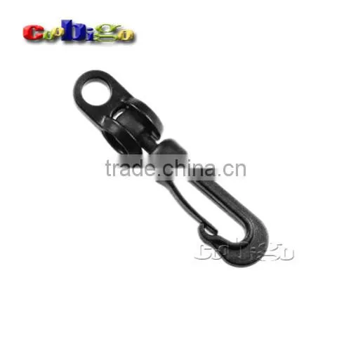 Black Plastic Rotary Snap Hook Clips for Bags Backpack Hanging Outdoor Kits #FLC019-A/B/C/D/E photo-5