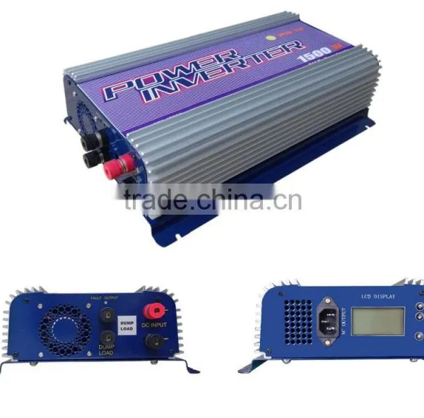 1500W Wind Power Grid Tie Inverter,on Grid Inverter,Model SUN-1500G-WDL-LCD