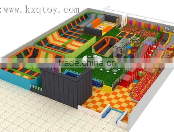 Luxury Indoor Trampoline Park Huge Indoor Trampoline Park With Dodge Balls,slam Dunk,sea Balls,foam Pit for Adult and Kids photo-3
