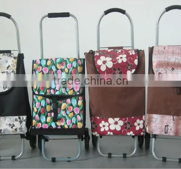 High Quality Folding Shopping Cart With Fabric Bag photo-3