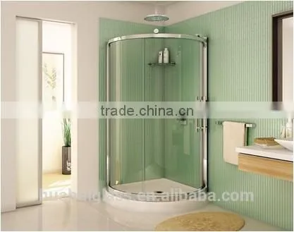 Custom Simple Round Tempered Glass Shower Door photo-4