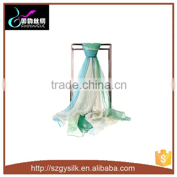 Chiffon Silk Scarf Bound