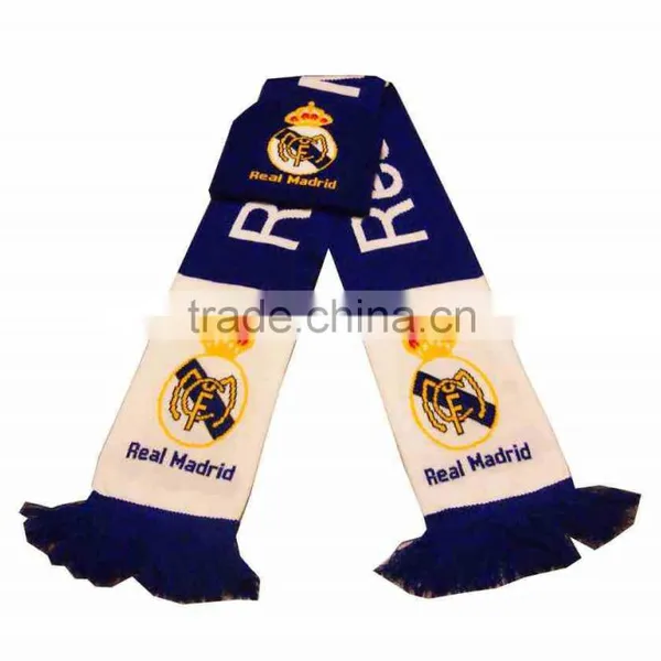 Bob Trading Hot Selling Football Fans Knitting Scarf Custom Design Fashion Scarf Knitting Scarf