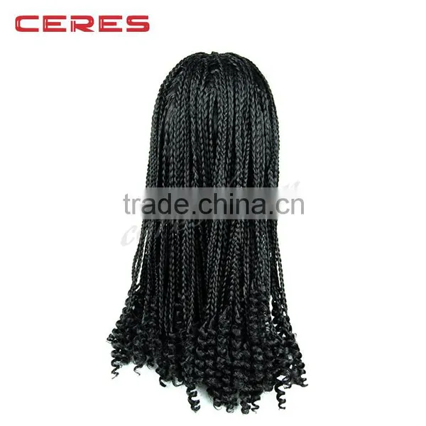 2016 Hottest Style 100% Japanese Fiber Lace Front Synthetic Wig, Kinky Marley Big Braid Wig photo-5