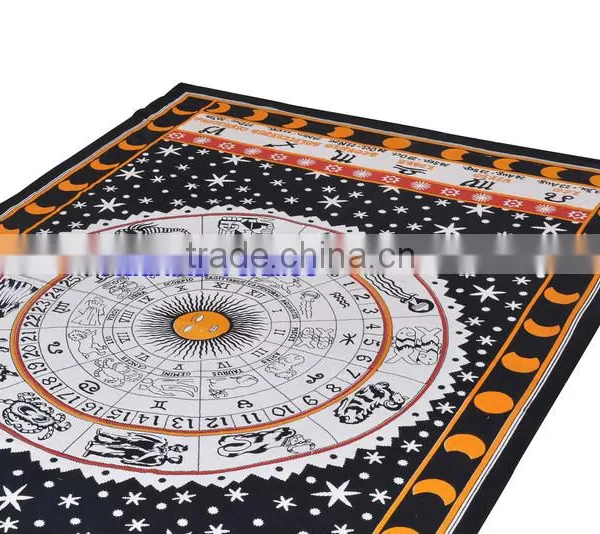 Colourful Printed Mandela Tapestry Wall Decor Throw Table Cover 100% Cotton Bedspread Indian Jaipur Manufacturer & Wholesaler photo-3