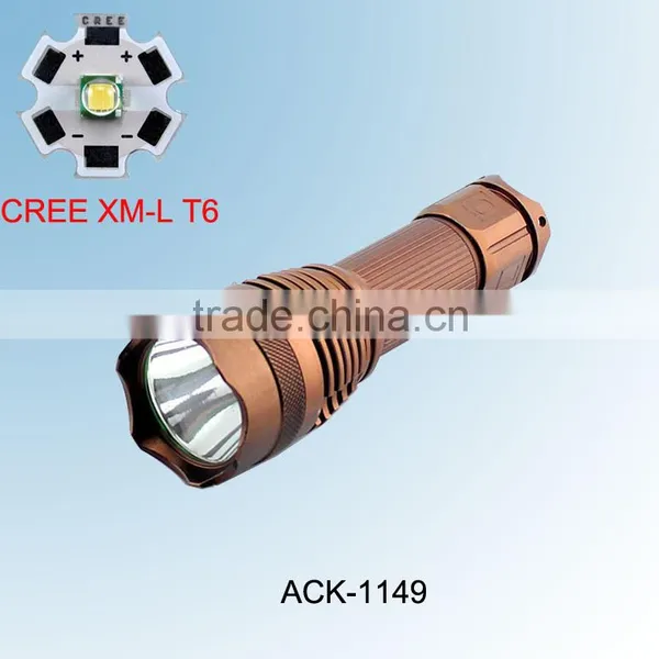 1149 Rechargeable 10w High Power T6 Led Power Style Flashlight Use 1*26650 Battery photo-2