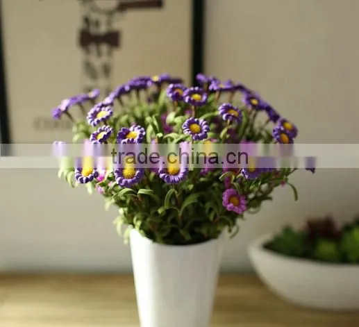 China Wholesale Plastic Daisy Flower Artificial Flowers Daisy That Looks Real for Home Decoration photo-3