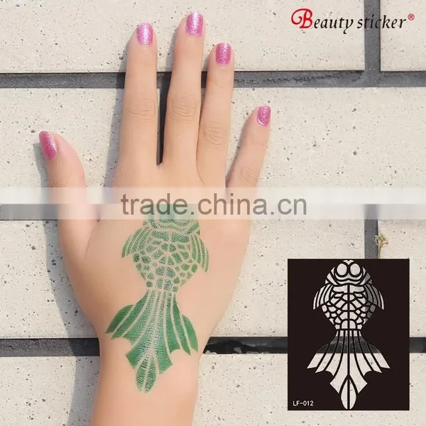 Black Plastic Temporary Airbrush Tattoo Stencil photo-3