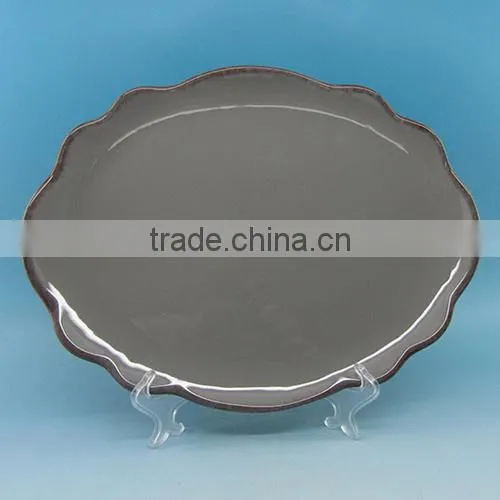 High Quality Oval Ceramic Glazed Plate