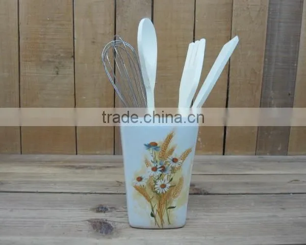 Wholesale Ceramic Kitchen Ware Utensil Holder, Forks Holder