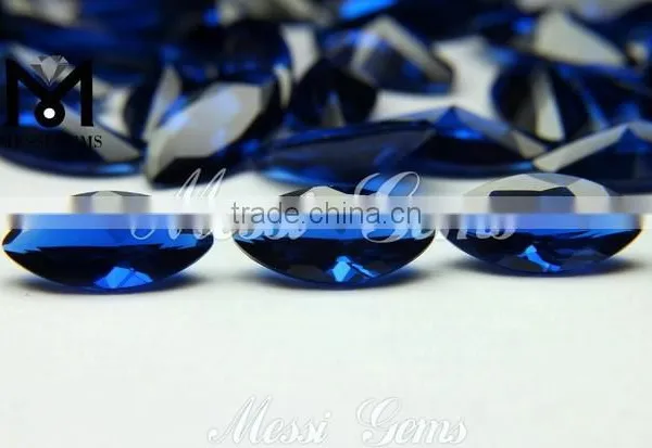 High Fashion Synthetic Loose Stones Marquise 6 X12 mm 113 Bule Spinel photo-3