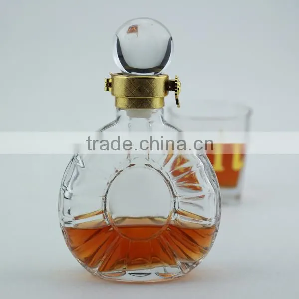 Fashional New Product Frosted Alcohol Bottles Beverage Wine Bottle 500ml Paint Blue Glass Bottles photo-4