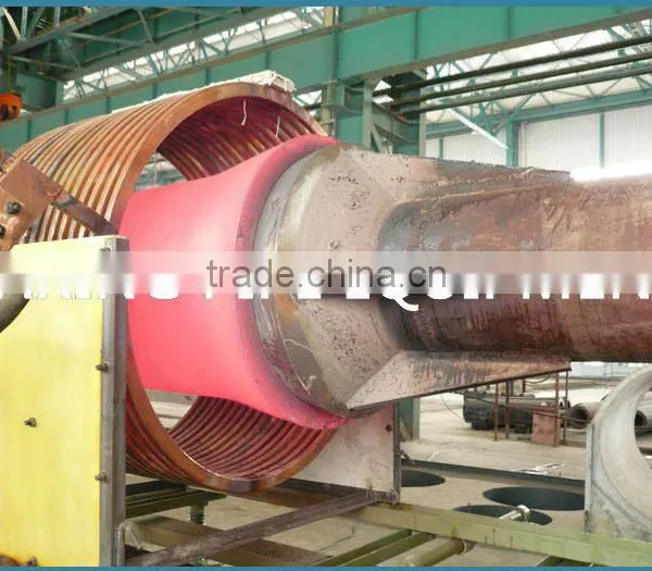 construction pipe machine for forming steel pipe end