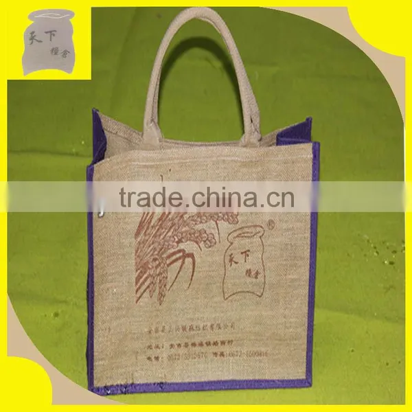 Hot Printed Jute Wine/bottle Bag photo-2