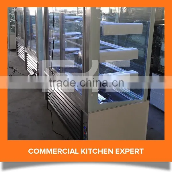 Competitive Prices Commercial Free Standing Glass Modern Bakery Cake Showcase Cake Freezer Cake Display Cabinet photo-6