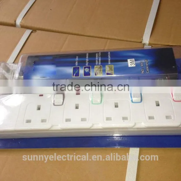 New Design High Quality 3 Core Electric Power Extension Sockets Outlet,UK, Multi,EU photo-6