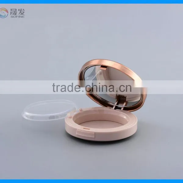 Cosmetic Plastic Blusher Compact photo-3
