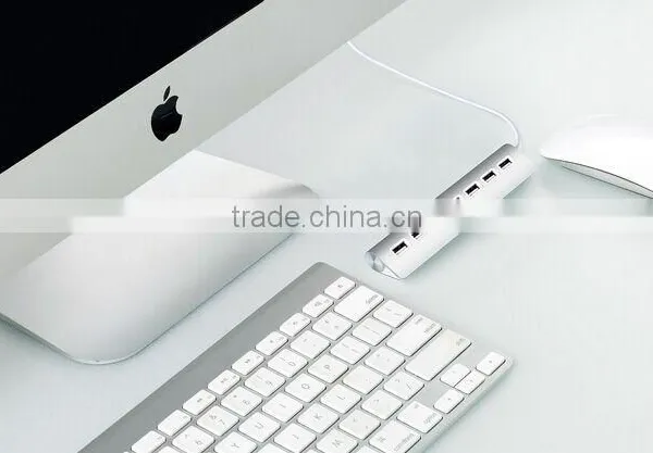 7-Port Aluminum USB 2.0 Hub With 2-Foot Shielded Y-Cable for IMac,forMcBook Air, Pro, MaBook, Mac Mini photo-3