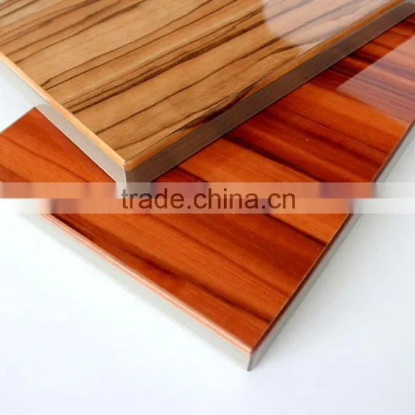 High Gloss Wood Grain UV MDF Panel photo-4