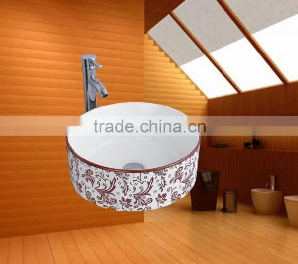 Fasion Colour Bathroom Design Professional Porcelain Wash Basins Above Washing Machine photo-5