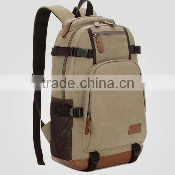 Fashion Trend Camping Custom Canvas Backpack photo-2