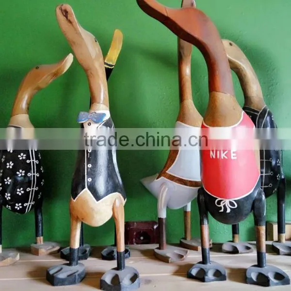 Bamboo Ducks (Set of Three) Animal Series Home Decoration photo-3