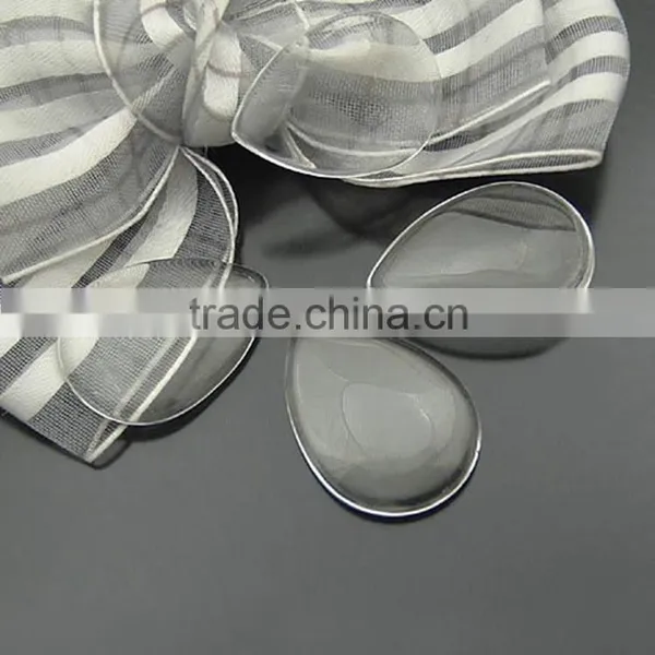 2015 Custom Teardrop Shape Glass Cabochons Size:10*14MM,13*18MM,18*25MM,Etc ... Wholesale Clear Drop Glass Cabochons photo-2