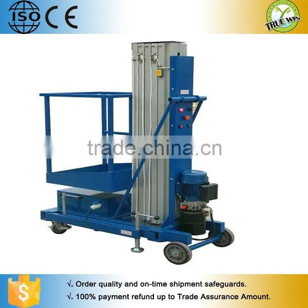 Good Quality 8 Meter 0.1ton Single Post Aluminium Alloy Lifter photo-3