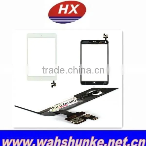 100% Guarantee OEM For IPad Mini Digitizer Touch Screen With IC Connector & HOME FLEX Assembly Black or White
