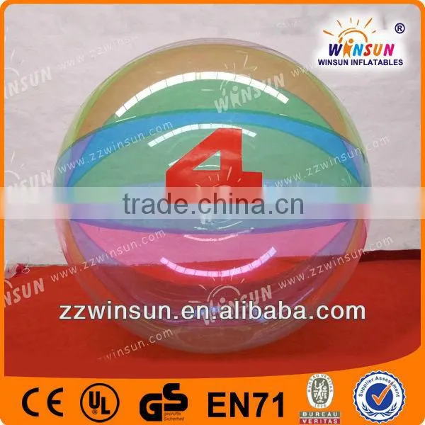 TPU Inflatable Water Walking Ball With Germany Tizip Zipper