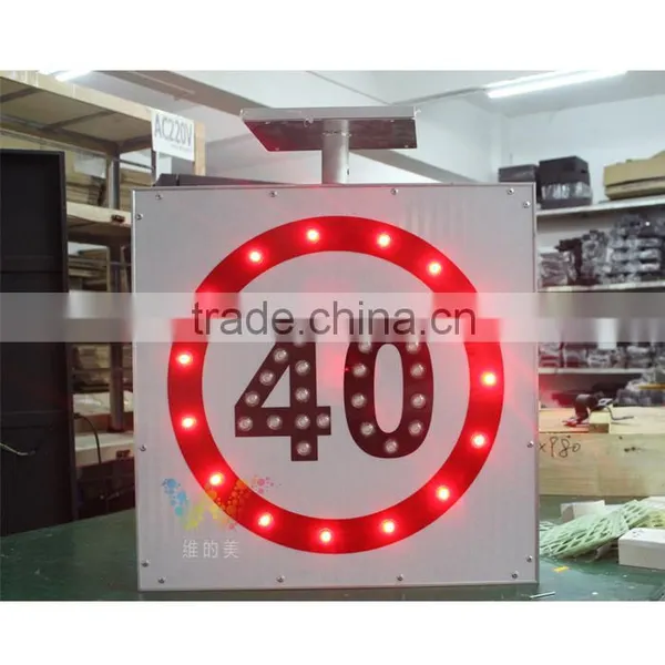 Wholesale Price no U Turning Solar Powered International Traffic Sign photo-3