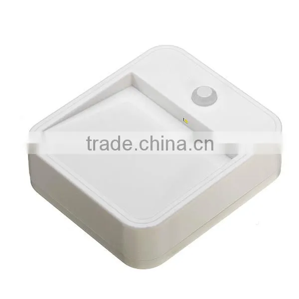 Battery Powered Wireless PIR LED Motion Sensor Night Light For Bedroom Stair Hallway White photo-3