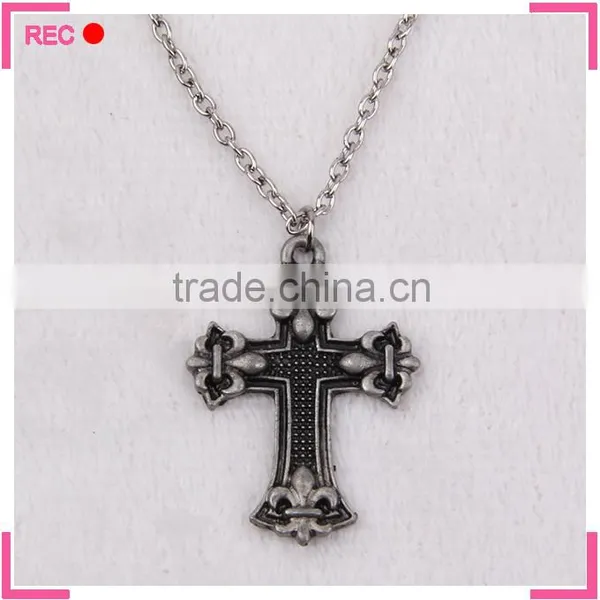Meaningful Pendant Necklace Antique Copper, Religious Cross Necklace photo-4