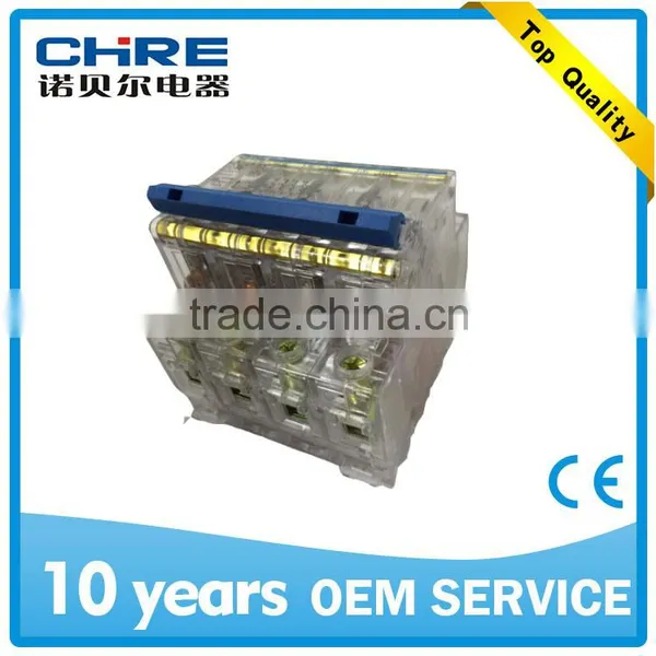 Mini Circuit Breaker With Transparent Cover DZ47-63 4P 40-63A photo-2
