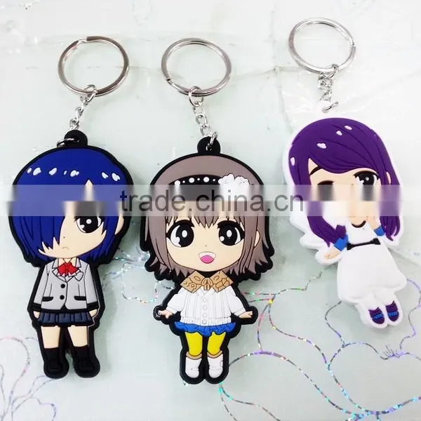 2016 Wholesale Silicone Keychain Rubber Key Chain Gift New-key Ring Hoop photo-2