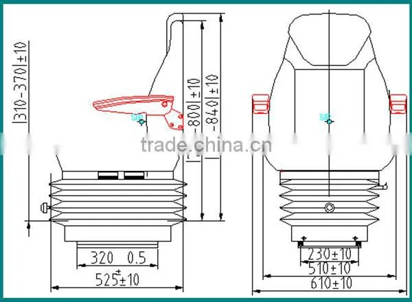 PVC Cover Mechanical Suspension Marine Chair(YS15) photo-2