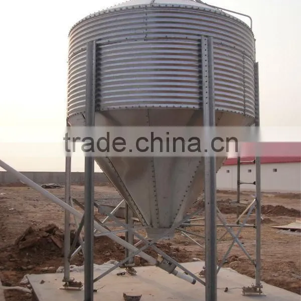Hot Galvanized Chicken House Feed Storage Silos