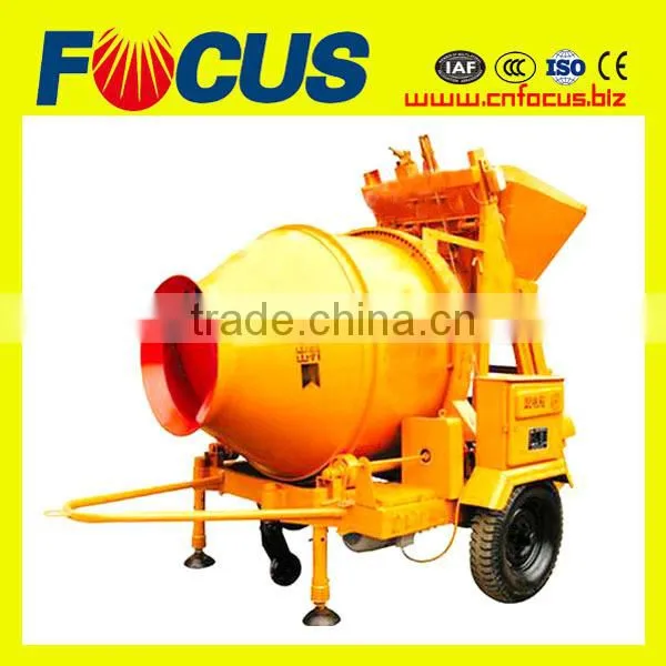 Good Quality Mini Capacity JZC500 Mobile Electric Small Concrete Mixer photo-3