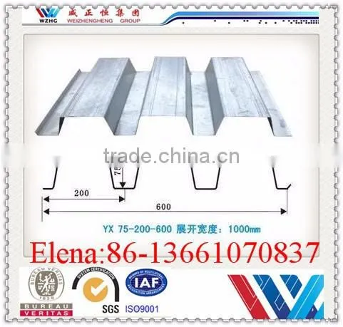 GI Steel Structural Composite Corrugated Metal Floor Decking/steel Floor Decking From China Supplier photo-2