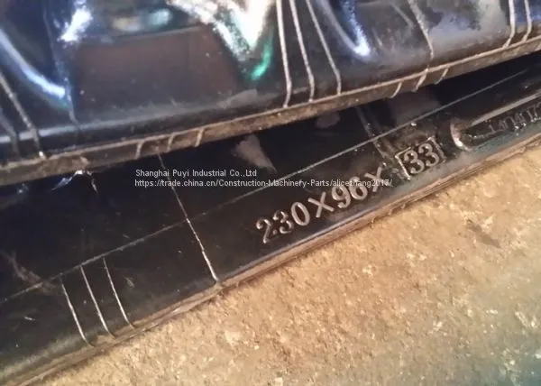 301.4C (CATERPILLAR) Replacement Rubber Track 230mm Width,96mm Pitch,33links photo-2
