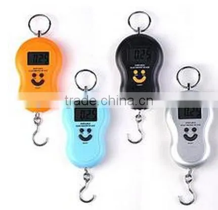 50kg Blue LED Portable Digital Luggage Scale With Belt and Hook photo-2