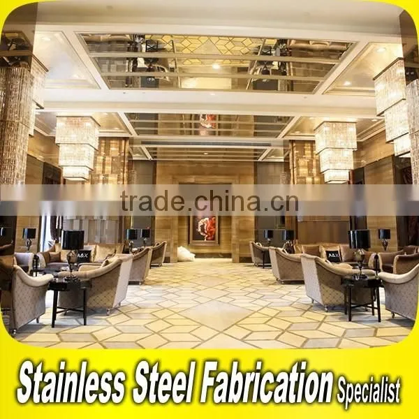 Custom-Made Stainless Steel Hotel Lobby Interior Decoration Equipment photo-2