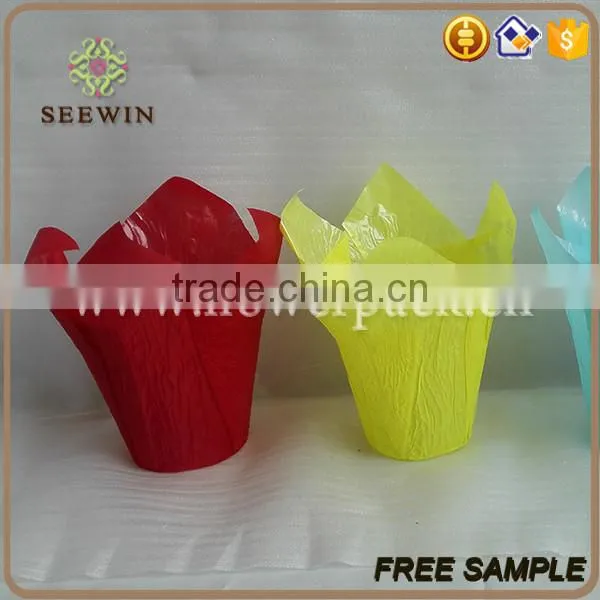 Wholesale Various Colors Bopp Plastic Flower Pot photo-2